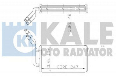 KALE OTO RADYATOR 149800 -  Теплообменник, отопление салона